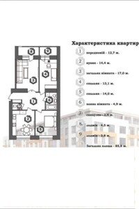 Продажа трехкомнатной квартиры в Ивано-Франковске, на ул. Яблучная, район Позитрон фото 2