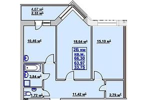 Продажа двухкомнатной квартиры в Ивано-Франковске, на Стуса, район Позитрон фото 1