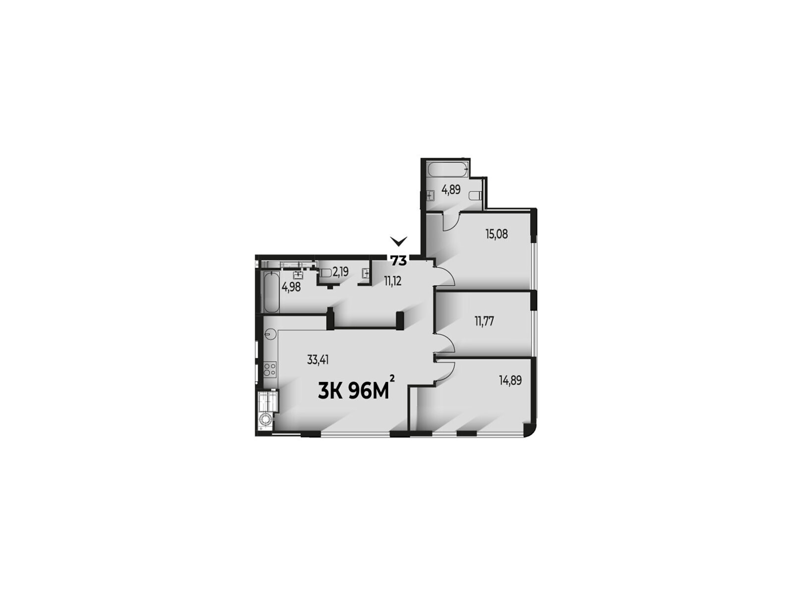 Продажа трехкомнатной квартиры в Ивано-Франковске, на ул. Гетьмана Ивана Мазепы 142, район Центр фото 1