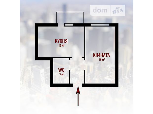 Продажа однокомнатной квартиры в Ивано-Франковске, на ул. Национальной Гвардии, район Центр фото 1