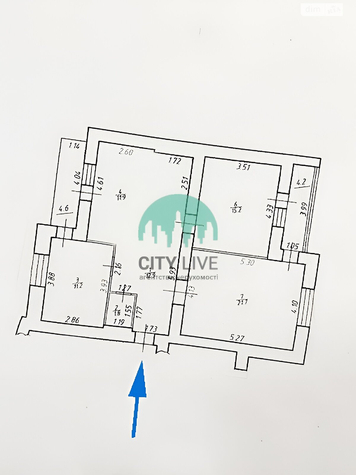 Продажа трехкомнатной квартиры в Ивано-Франковске, на ул. Владимира Великого 14, район Центр фото 1