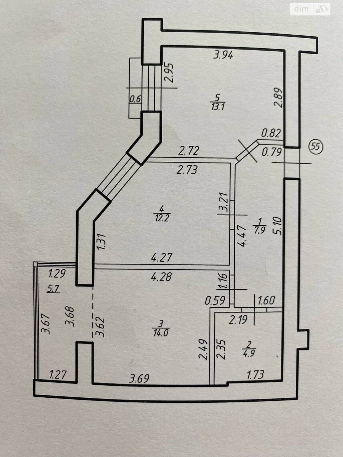 Продаж двокімнатної квартири в Івано-Франківську, на вул. Довженка О. 39, район Бам фото 1