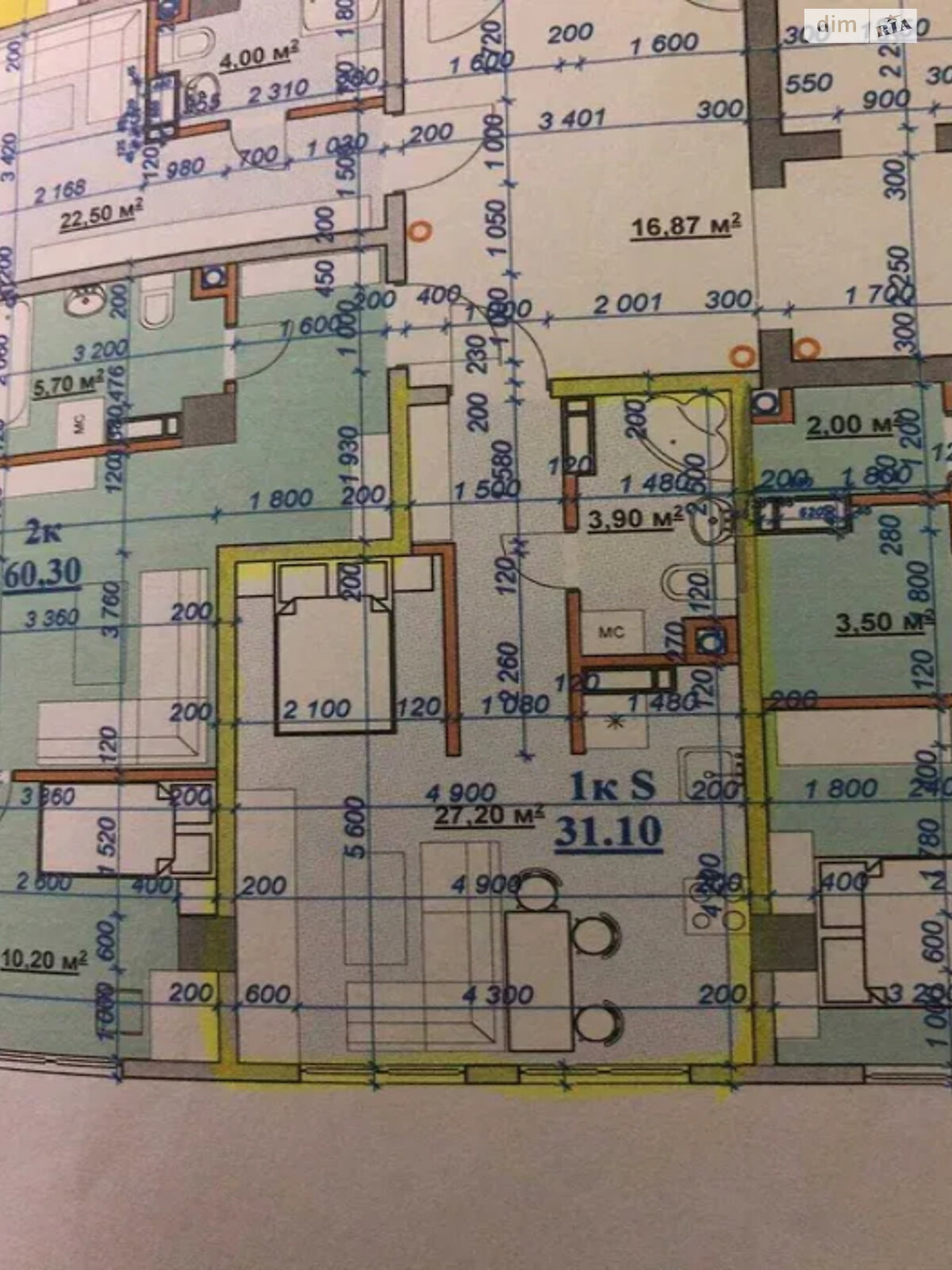 Продажа однокомнатной квартиры в Ивано-Франковске, на ул. Целевича Юлиана, район Пасечная фото 1