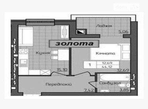 Продажа однокомнатной квартиры в Житомире, на ул. Домбровского, район Богунский фото 1 Продажа однокомнатной квартиры в Житомире, на ул. Домбровского, район Богунский фото 1
