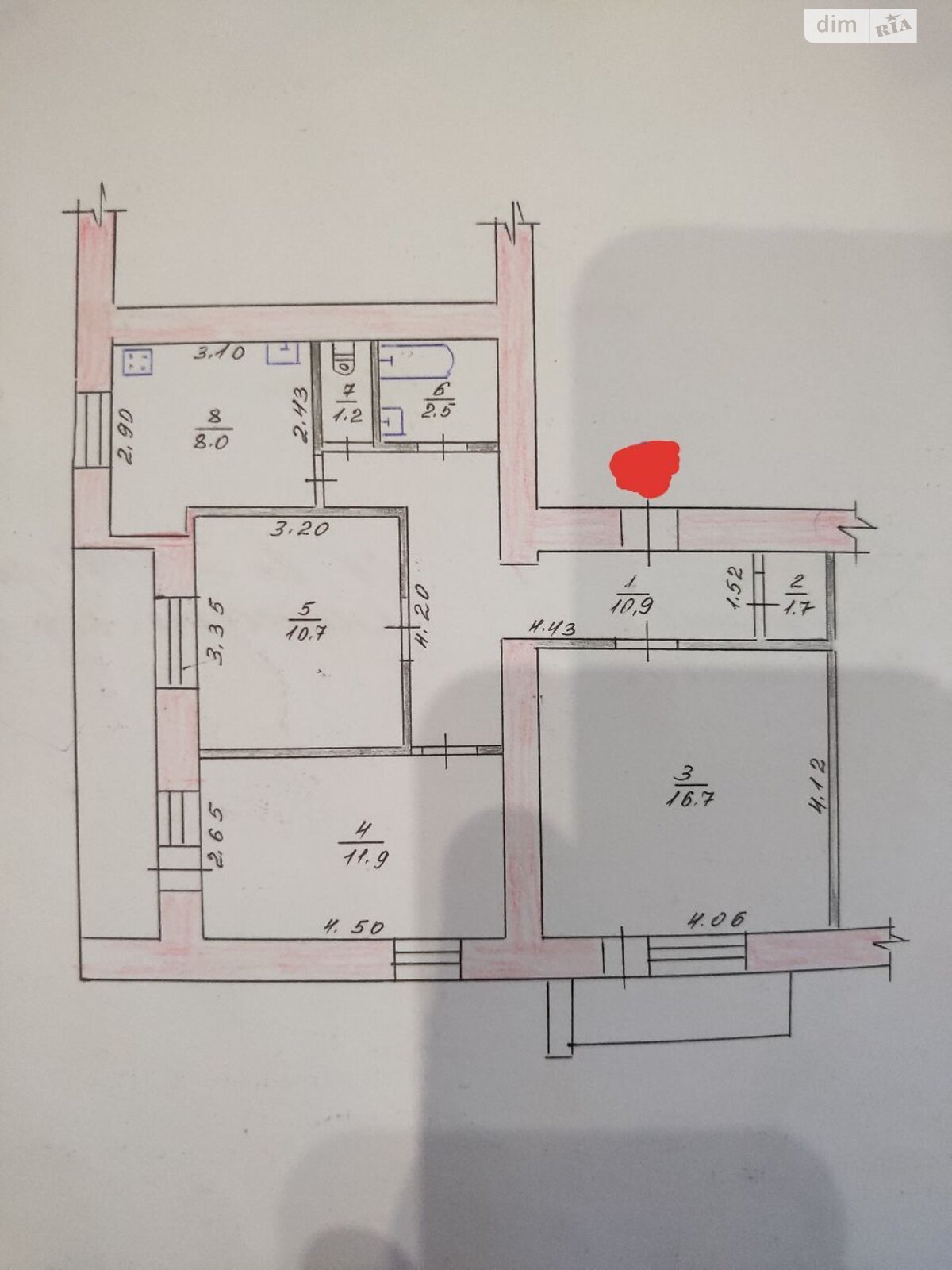 Продажа трехкомнатной квартиры в Житомире, на ул. Покровская, район Крошня фото 1