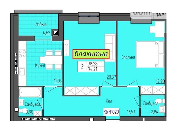 Продаж двокімнатної квартири в Житомирі на вул. Домбровського район Сінний ринок фото 1 Продаж двокімнатної квартири в Житомирі на вул. Домбровського район Сінний ринок фото 1