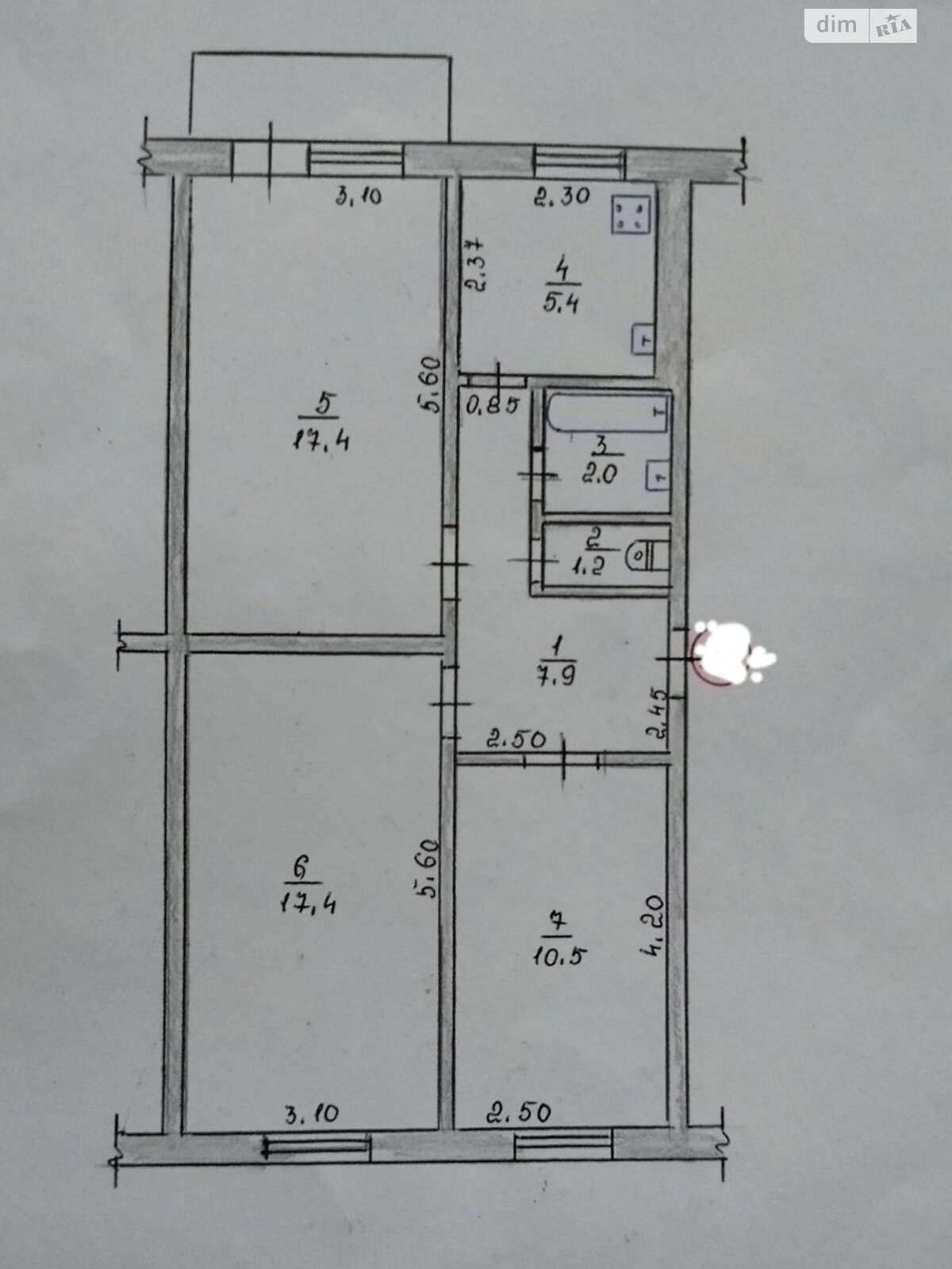 Продажа трехкомнатной квартиры в Житомире, на ул. Гоголевская, район Вокзал фото 1