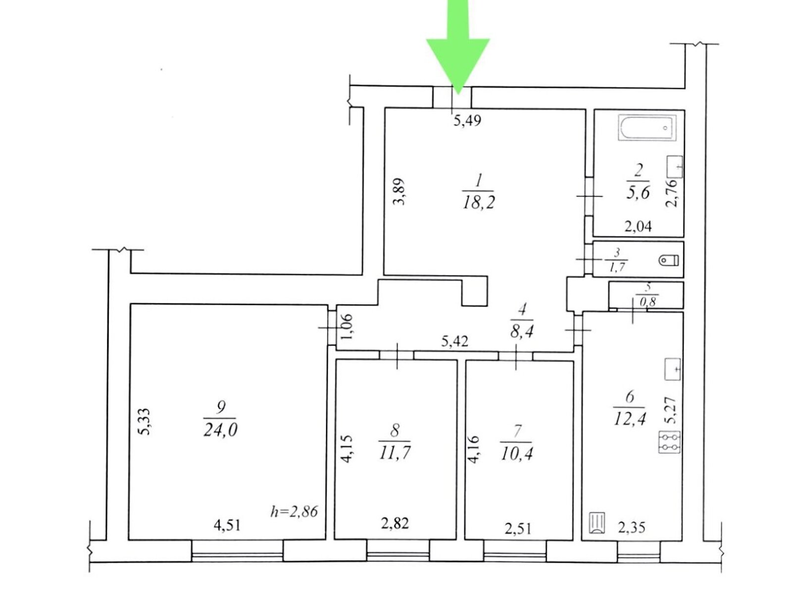 Продажа трехкомнатной квартиры в Жмеринке, на ул. Соборная 11, район Жмеринка фото 1