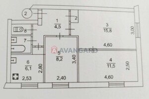 Продажа трехкомнатной квартиры в Каменском, на ул. Ярослава Мудрого, район Баглейский фото 2