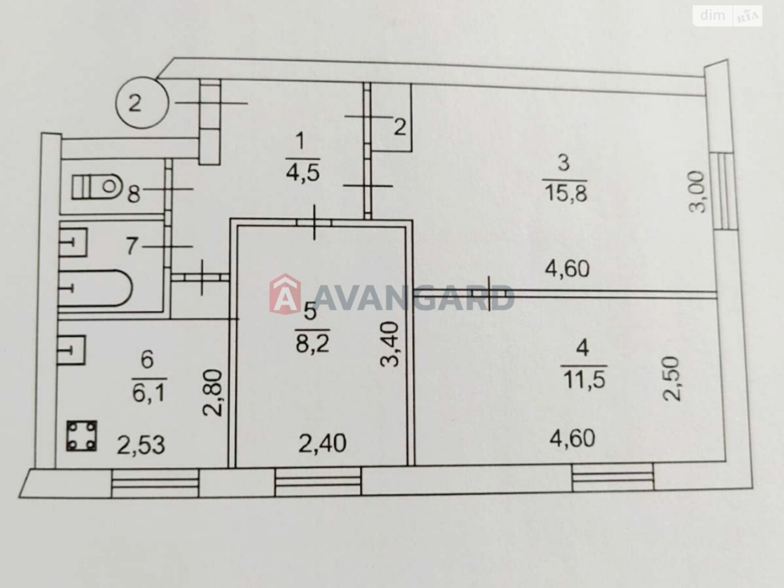 Продажа трехкомнатной квартиры в Каменском, на ул. Ярослава Мудрого, район Баглейский фото 1