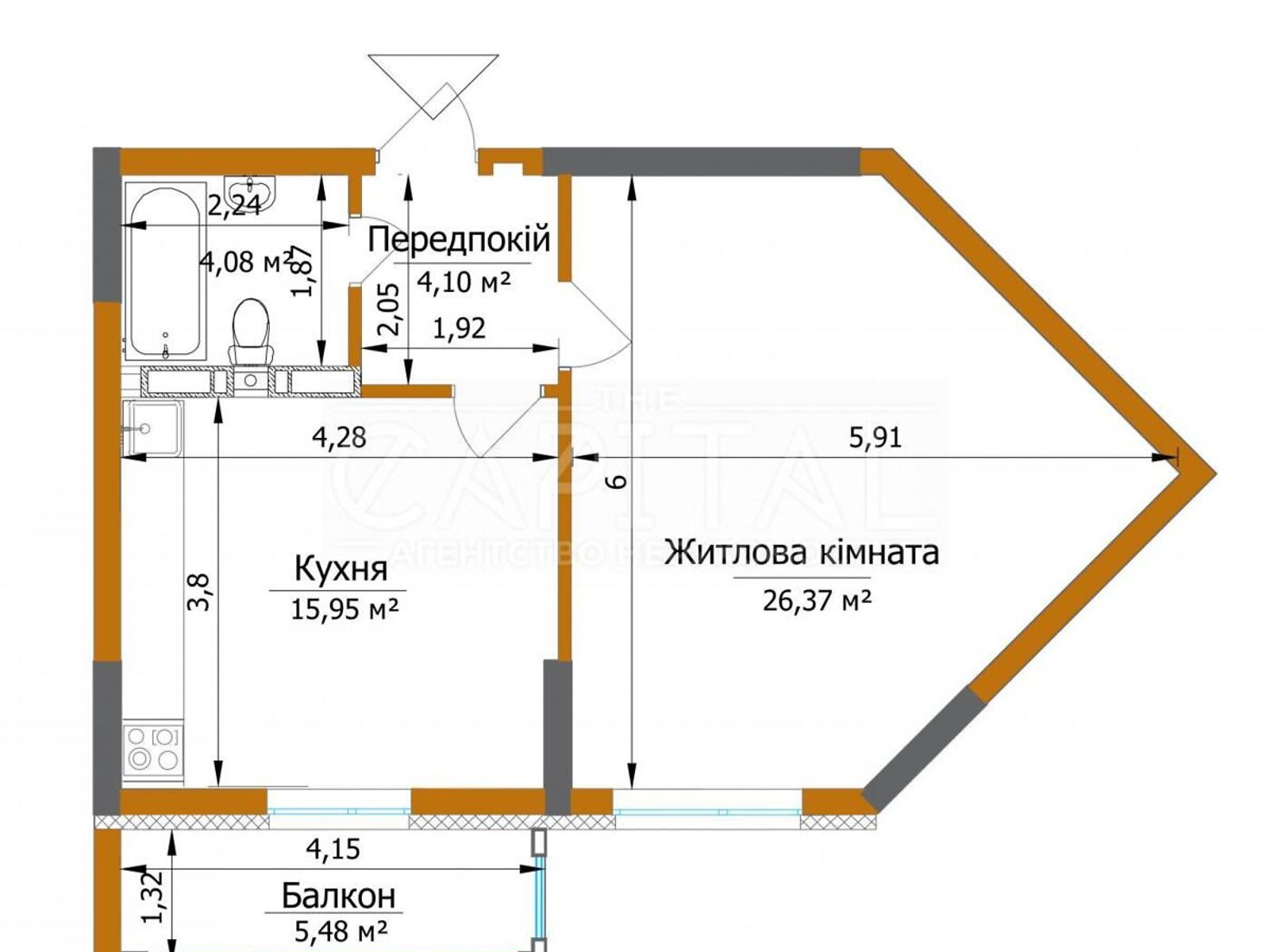 Продажа однокомнатной квартиры в Киеве, на ул. Живописная 16, район Академгородок фото 1