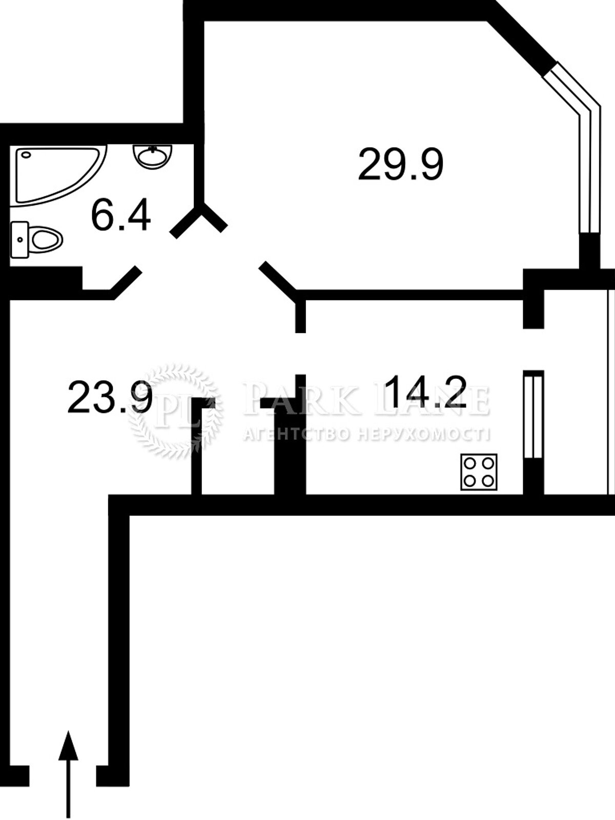 Продажа однокомнатной квартиры в Киеве, на ул. Николая Краснова 19, кв. 20, район Академгородок фото 1