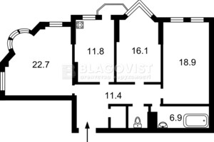 Продажа трехкомнатной квартиры в Киеве, на просп. Академика Палладина 18/30, фото 2