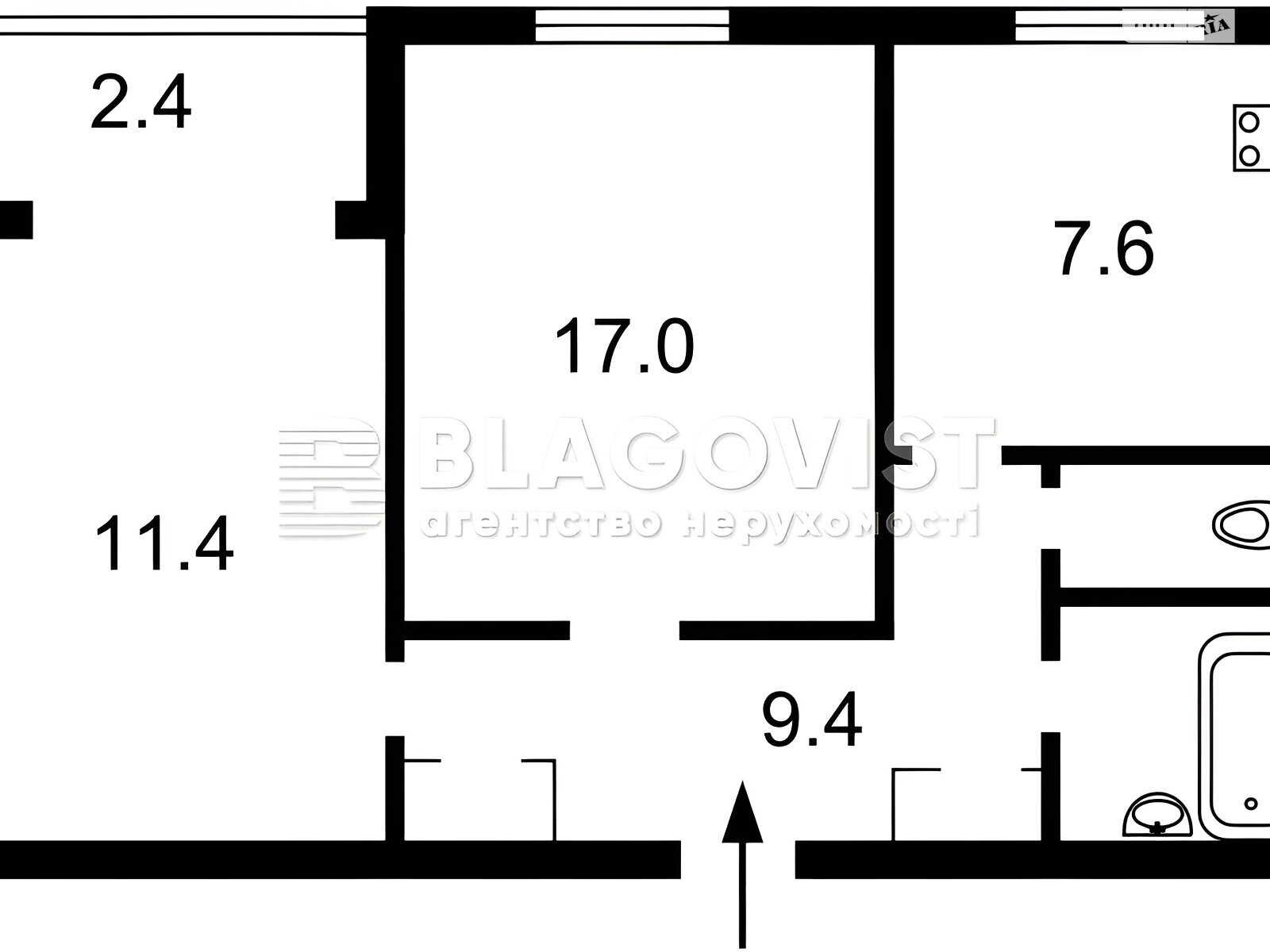 Продажа двухкомнатной квартиры в Киеве, на ул. Андрея Верхогляда 6Б, фото 1