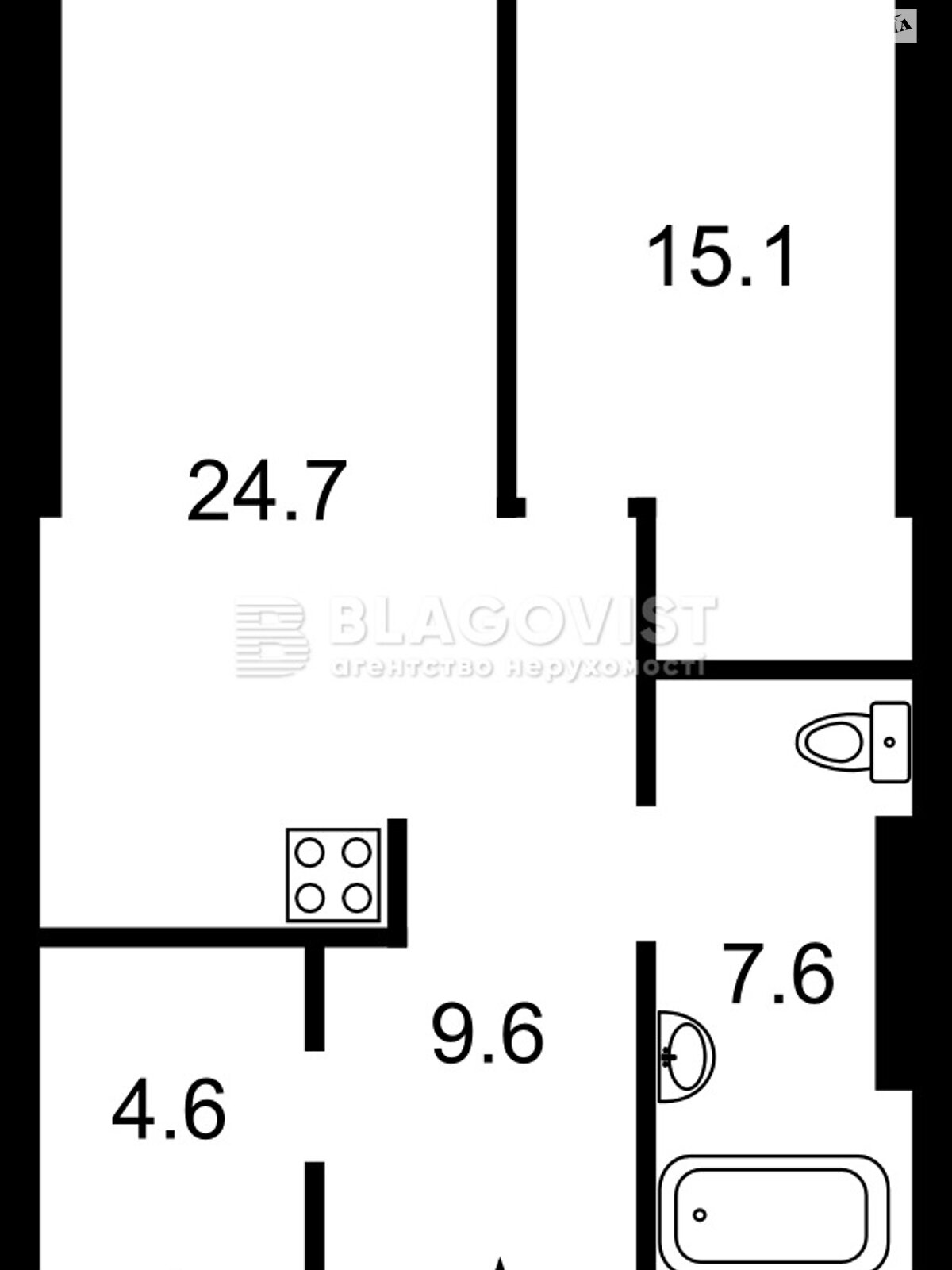 Продажа двухкомнатной квартиры в Киеве, на ул. Авиаконструктора Антонова 2Б, фото 1