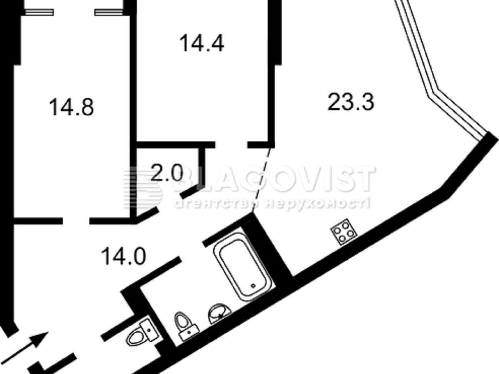 Продажа двухкомнатной квартиры в Киеве, на просп. Берестейский 11, фото 1 Продажа двухкомнатной квартиры в Киеве, на просп. Берестейский 11, фото 1