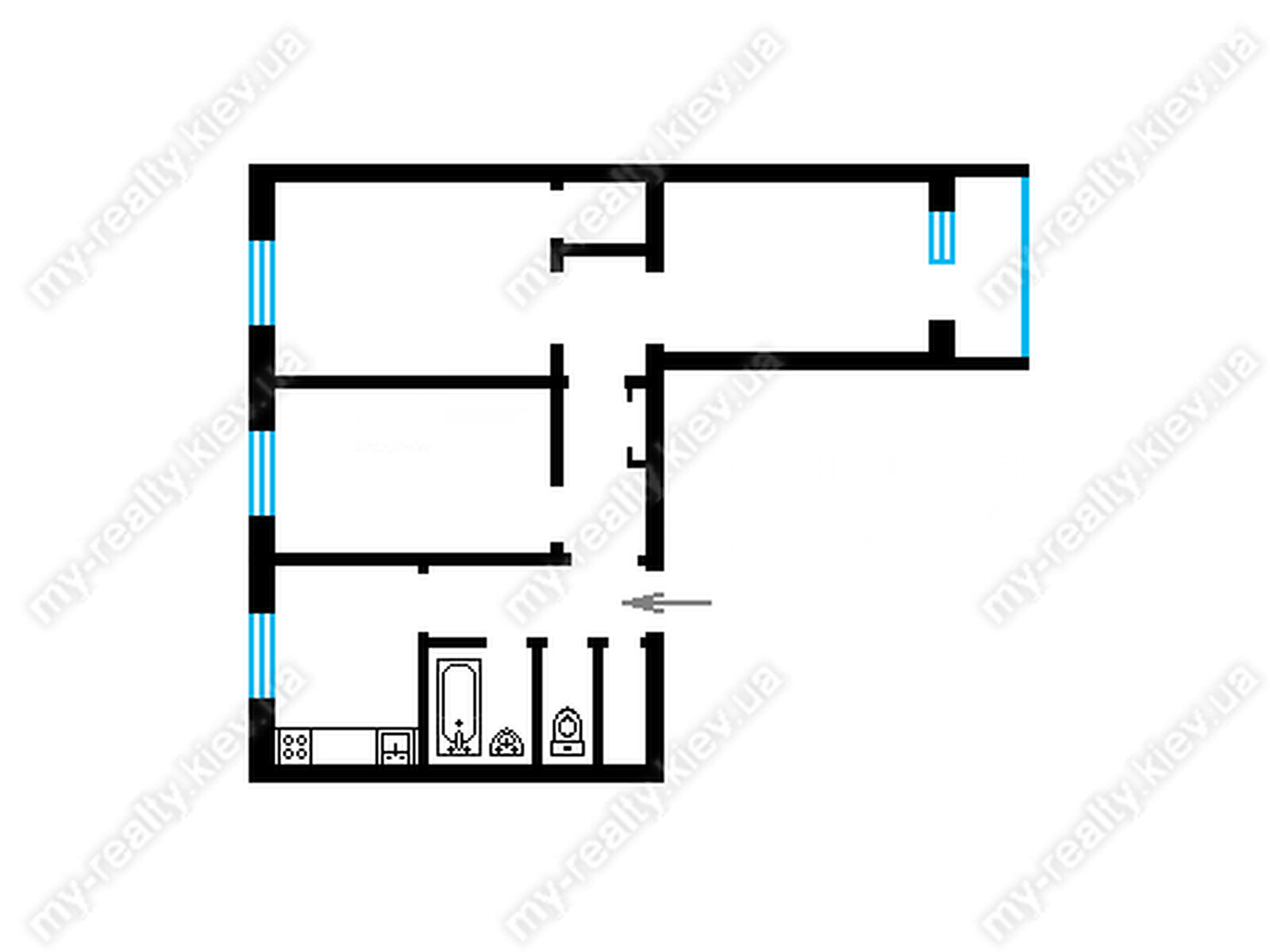 Продаж трикімнатної квартири в Києві, на вул. Березняківська 38, район Березняки фото 1