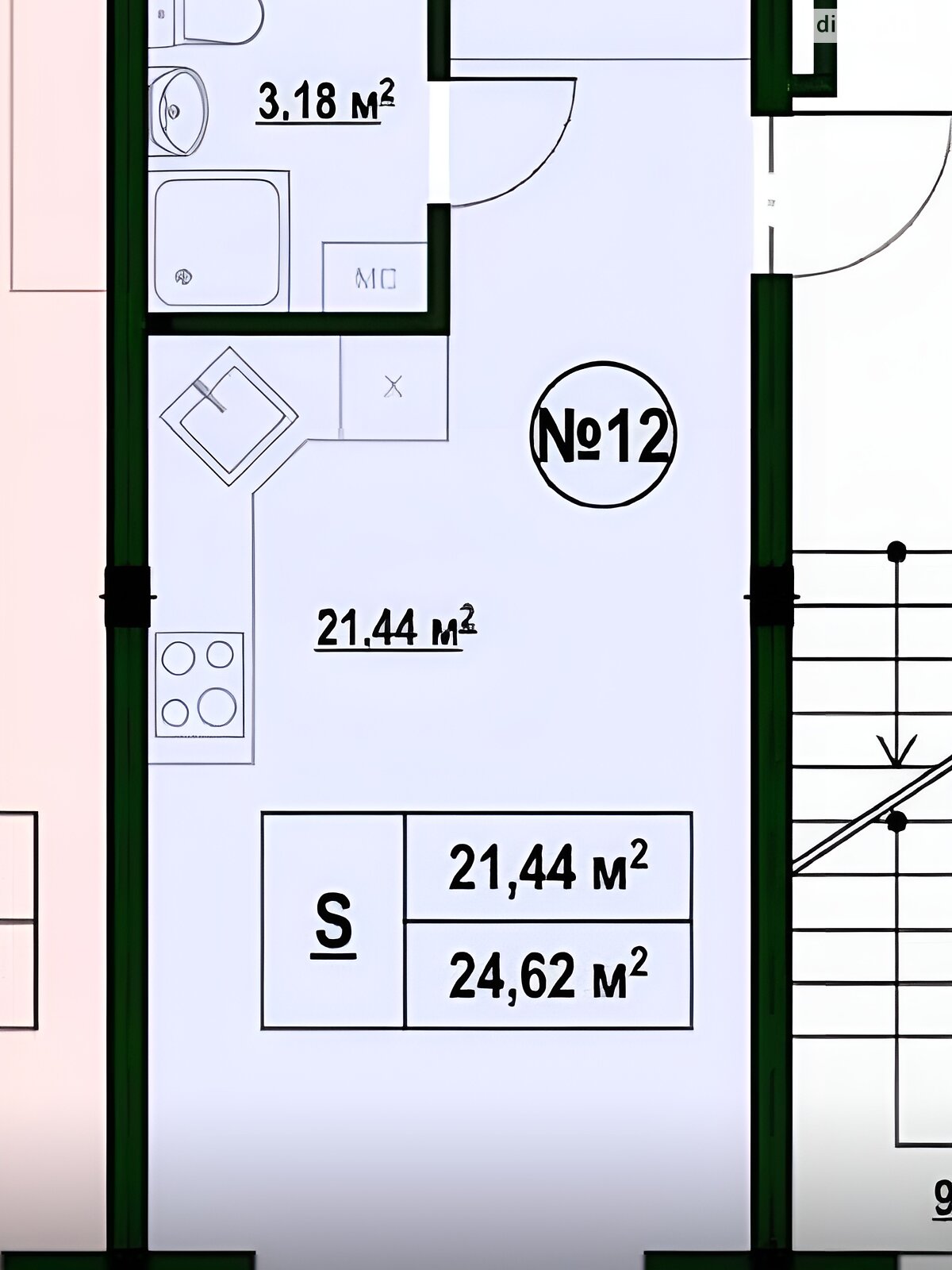 Продаж однокімнатної квартири в Києві, на вул. Лугова (Бортничі) 56А, кв. 12, район Бортничі фото 1