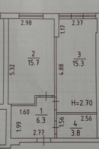 Продаж однокімнатної квартири в Києві, на вул. Світла 3Д корпус 3, район Бортничі фото 2