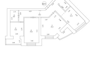 Продаж трикімнатної квартири в Києві, на вул. Радистів 34/1, кв. 62/1, район Биківня фото 2