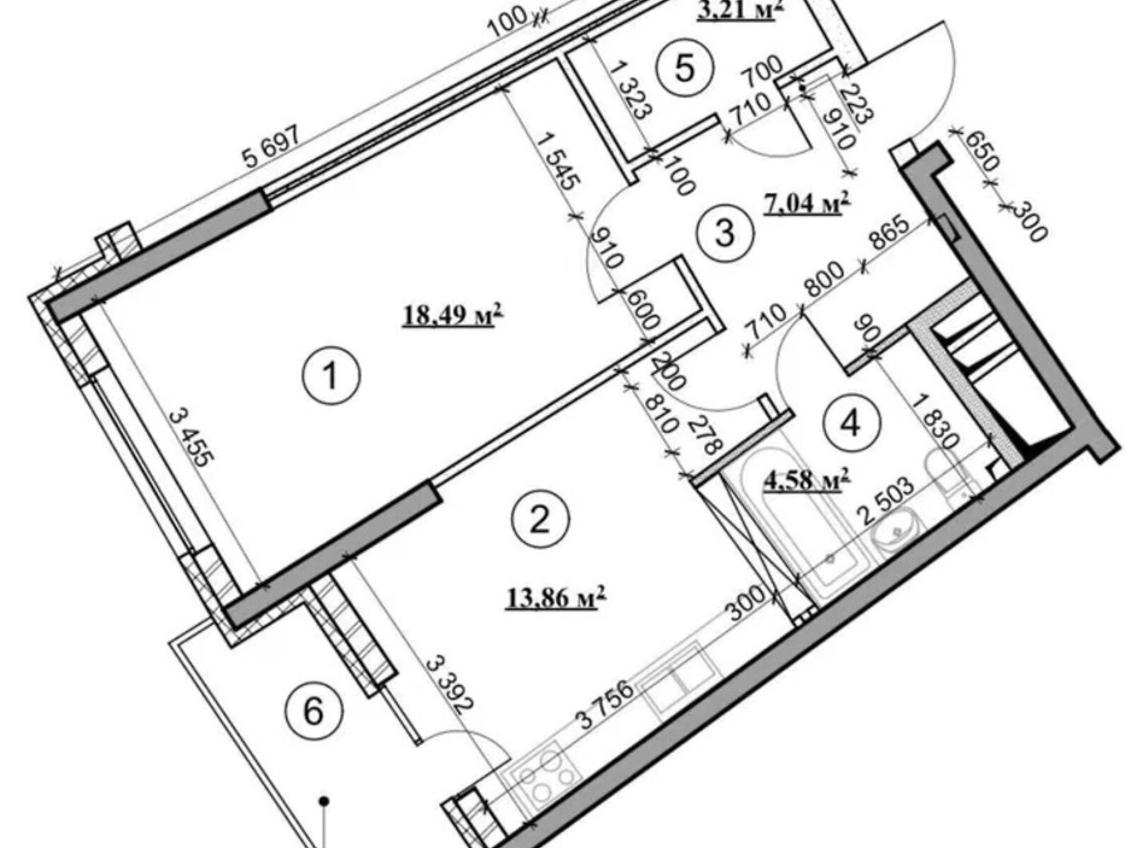 Продажа двухкомнатной квартиры в Киеве, на ул. Василия Тютюнника 28А, район Черепанова гора фото 1