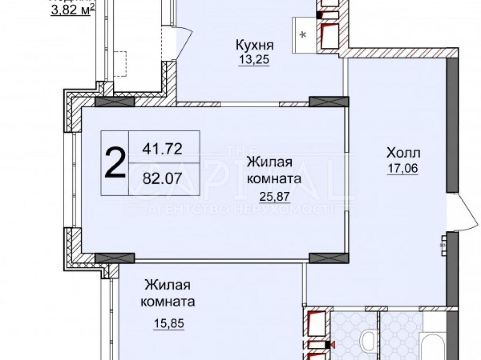 Продаж двокімнатної квартири в Києві, на вул. Андрія Верхогляда 17, район Печерський фото 1