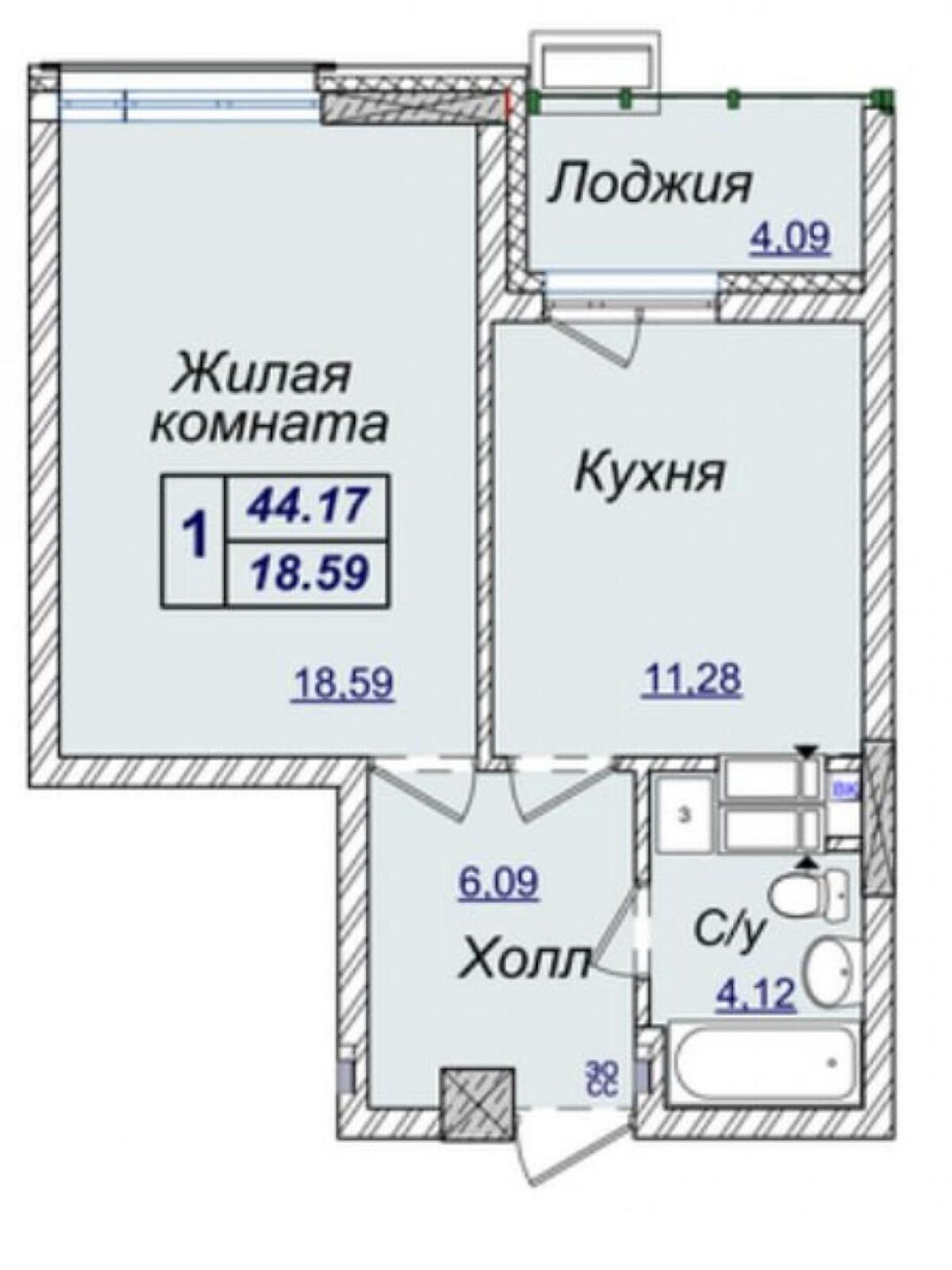 Продаж однокімнатної квартири в Києві, на вул. Андрія Верхогляда 17В, район Печерський фото 1 Продаж однокімнатної квартири в Києві, на вул. Андрія Верхогляда 17В, район Печерський фото 1