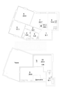 Продажа четырехкомнатной квартиры в Киеве, на ул. Андрея Верхогляда 17Б, район Черная Гора фото 2