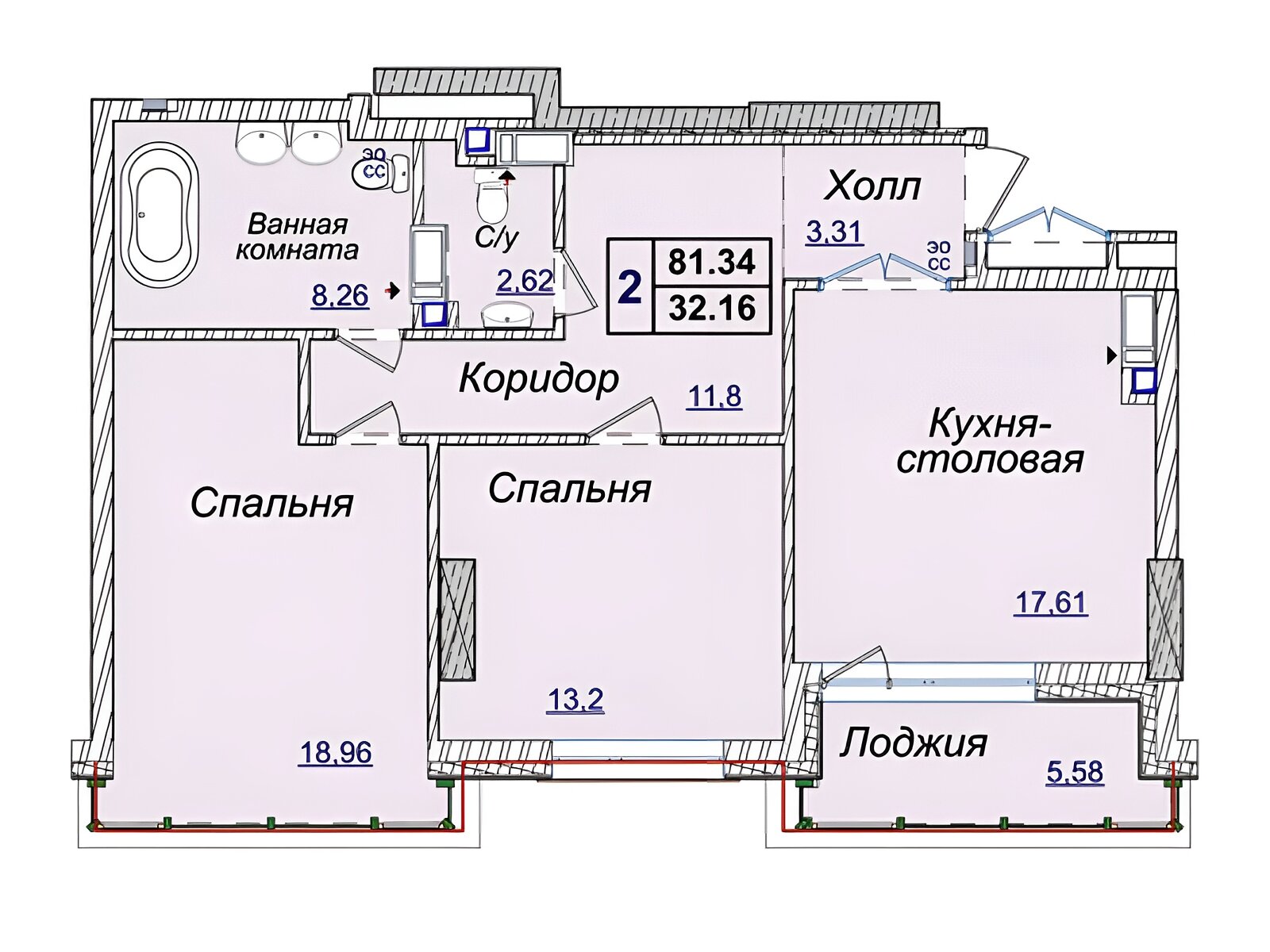Продаж трикімнатної квартири в Києві, на вул. Андрія Верхогляда 19А, кв. 81, район Печерський фото 1 Продаж трикімнатної квартири в Києві, на вул. Андрія Верхогляда 19А, кв. 81, район Печерський фото 1