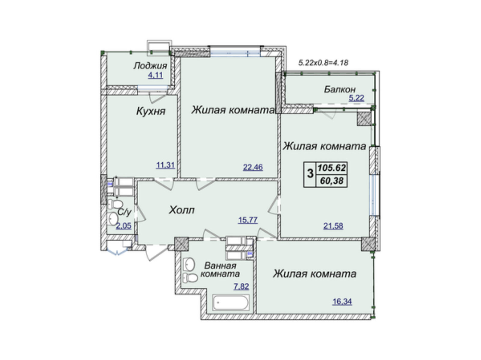 Продажа трехкомнатной квартиры в Киеве, на ул. Андрея Верхогляда 17В, район Черная Гора фото 1 Продажа трехкомнатной квартиры в Киеве, на ул. Андрея Верхогляда 17В, район Черная Гора фото 1