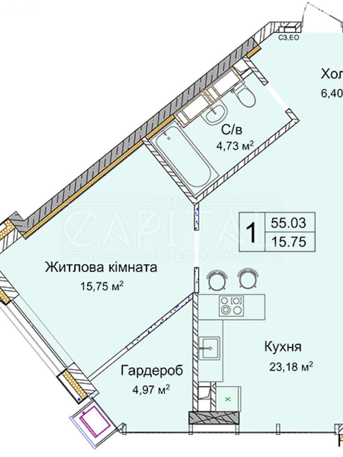 Продажа однокомнатной квартиры в Киеве, на ул. Андрея Верхогляда 1-20, район Черная Гора фото 1 Продажа однокомнатной квартиры в Киеве, на ул. Андрея Верхогляда 1-20, район Черная Гора фото 1