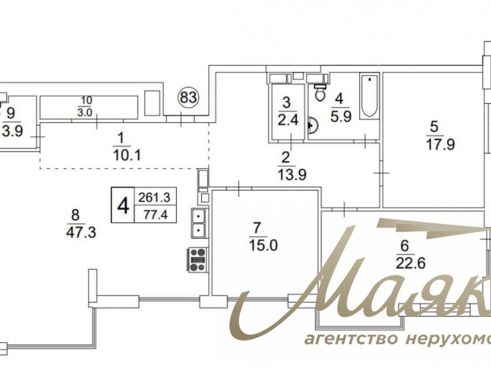 Продажа пятикомнатной квартиры в Киеве, на ул. Андрея Верхогляда 17Б, район Черная Гора фото 1