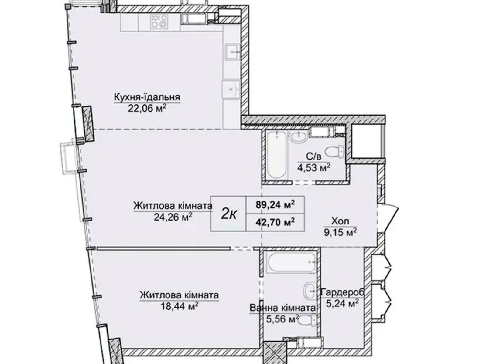 Продажа двухкомнатной квартиры в Киеве, на ул. Андрея Верхогляда, район Черная Гора фото 1