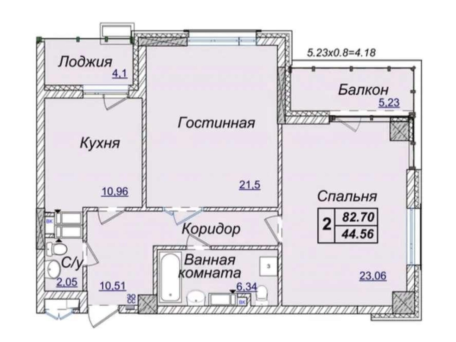 Продажа двухкомнатной квартиры в Киеве, на ул. Андрея Верхогляда 17В, район Черная Гора фото 1