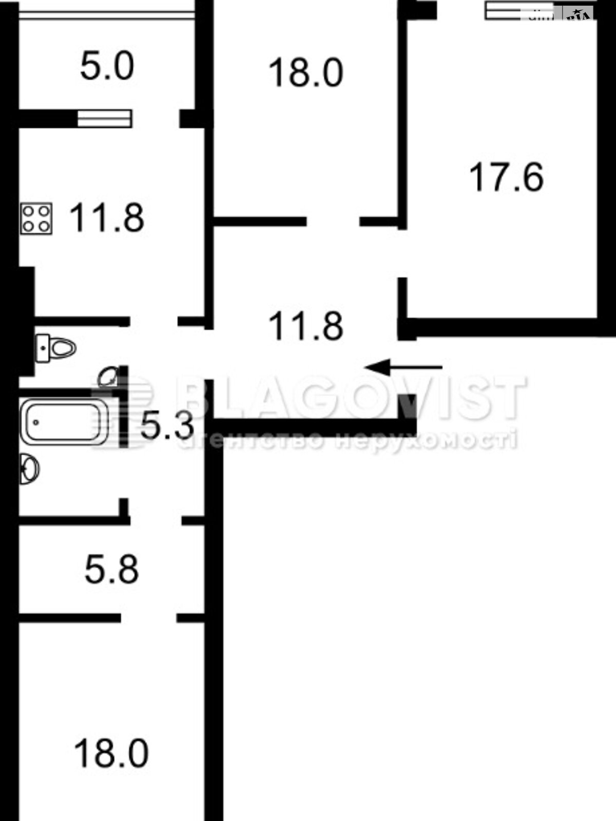 Продажа трехкомнатной квартиры в Киеве, на ул. Бориса Антоненко-Давыдовича 1, район Дарницкий фото 1