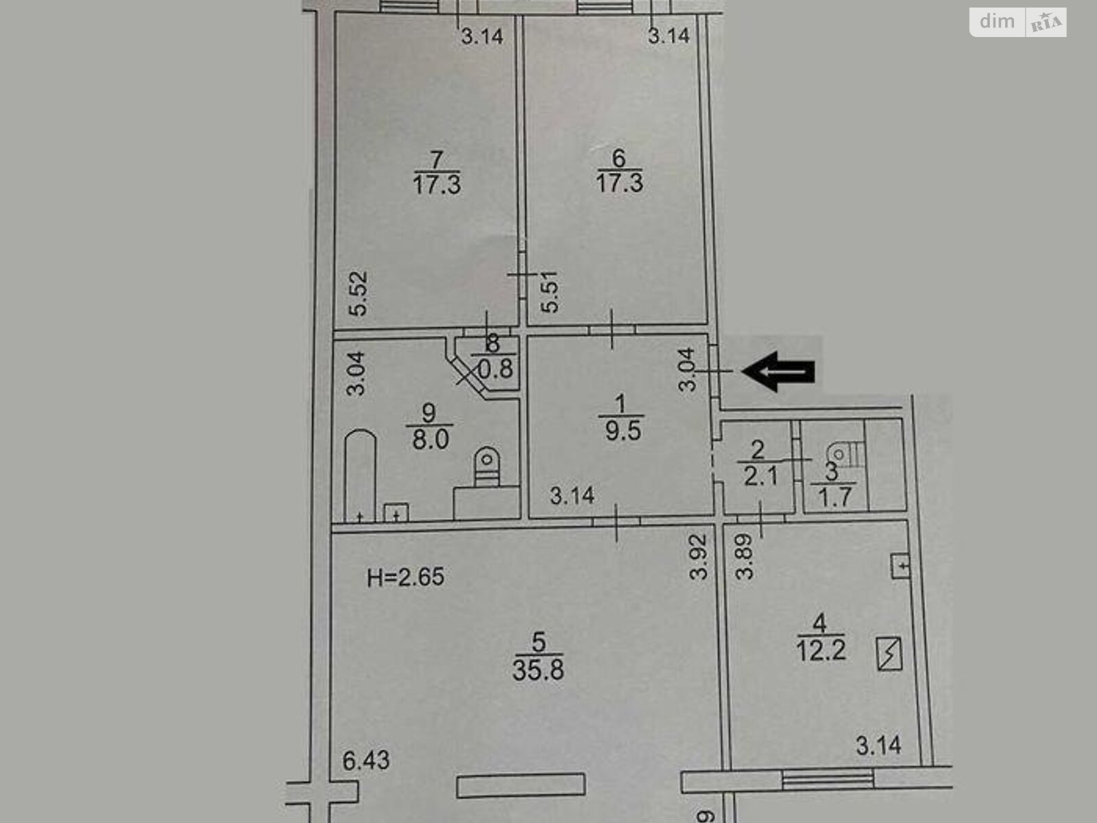 Продаж трикімнатної квартири в Києві, на вул. Бориса Гмирі 9В, район Дарницький фото 1