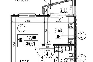 Продажа однокомнатной квартиры в Киеве, на ул. Бориса Гмыри 16, район Дарницкий фото 2