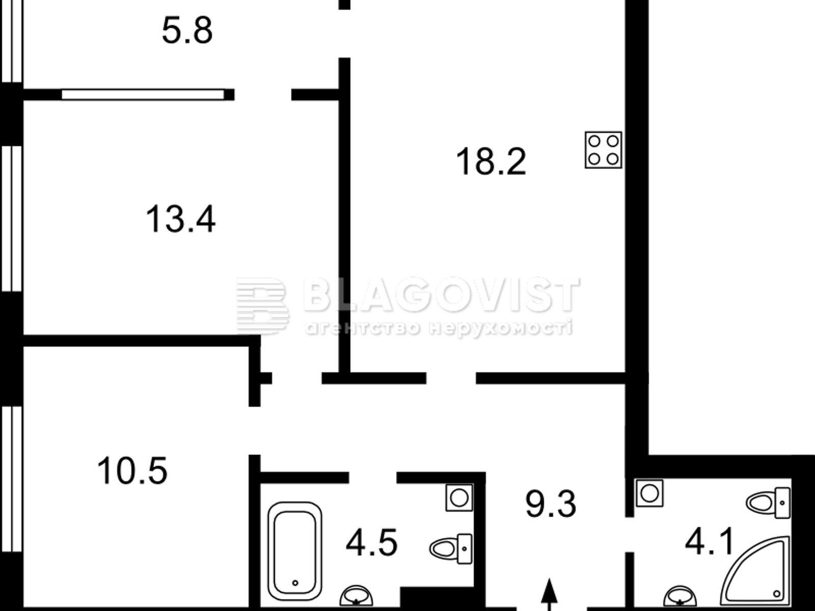 Продажа двухкомнатной квартиры в Киеве, на наб. Днепровская 18, район Дарницкий фото 1