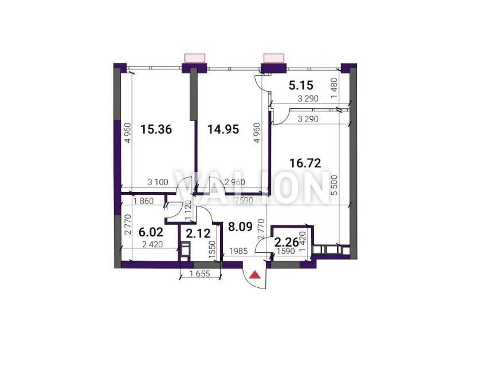 Продажа двухкомнатной квартиры в Киеве, на наб. Днепровская 15Ж, кв. 212, район Дарницкий фото 1
