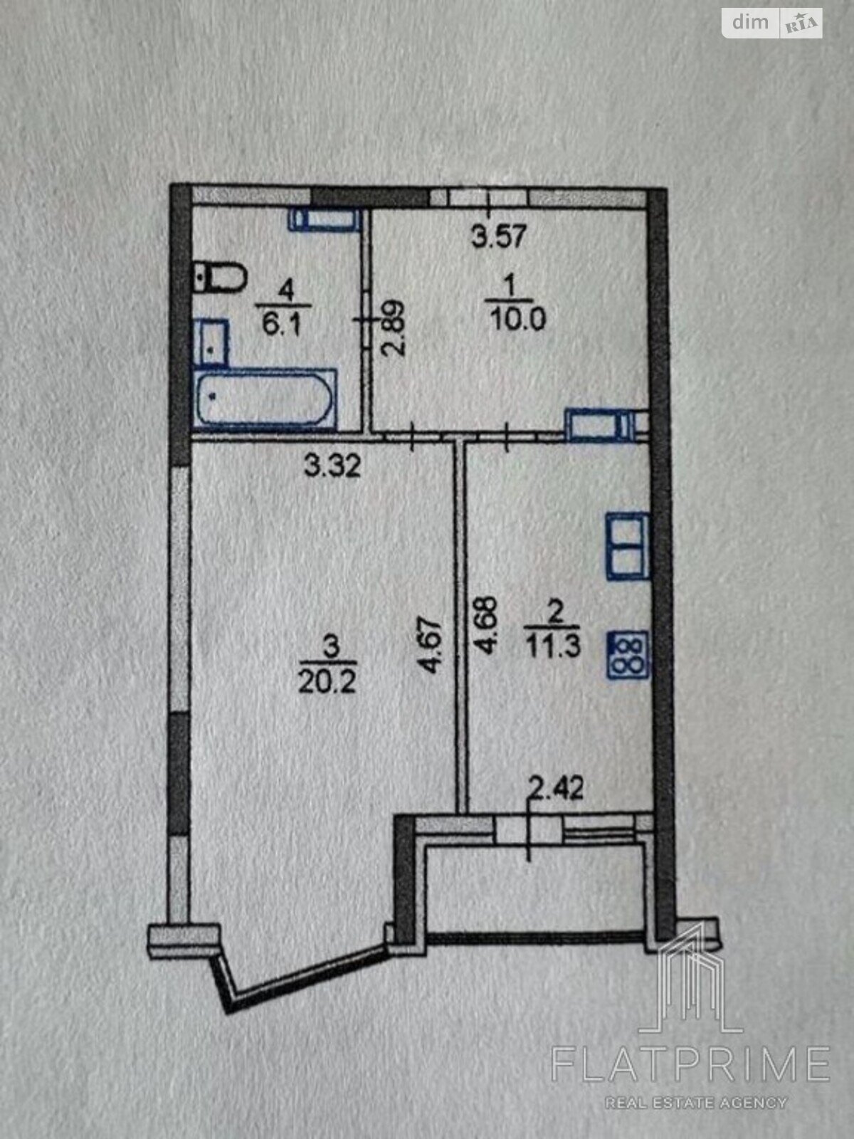 Продажа однокомнатной квартиры в Киеве, на ул. Драгоманова 2А, район Дарницкий фото 1