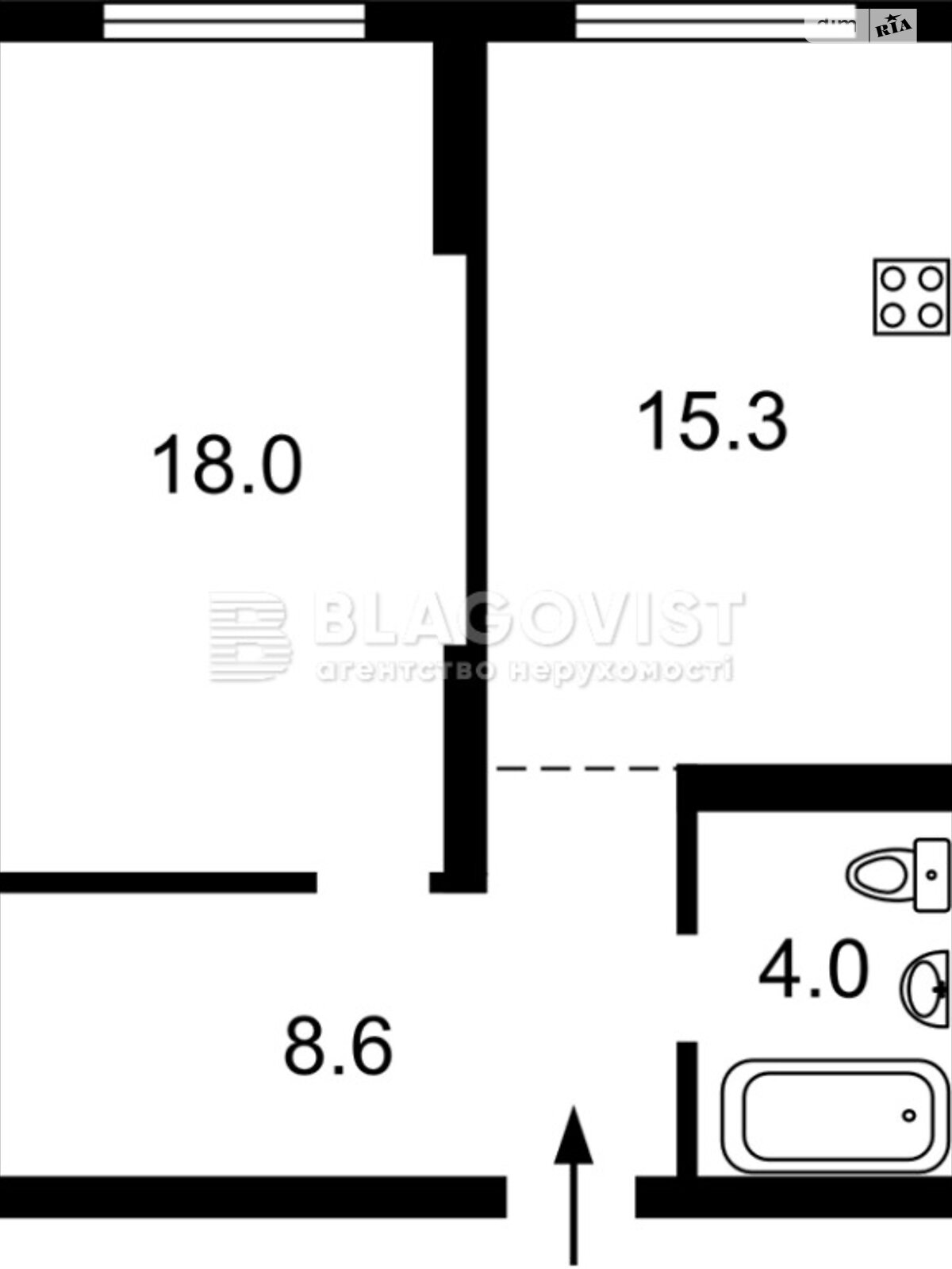 Продаж однокімнатної квартири в Києві, на вул. Кам'янська 128, район Дарницький фото 1