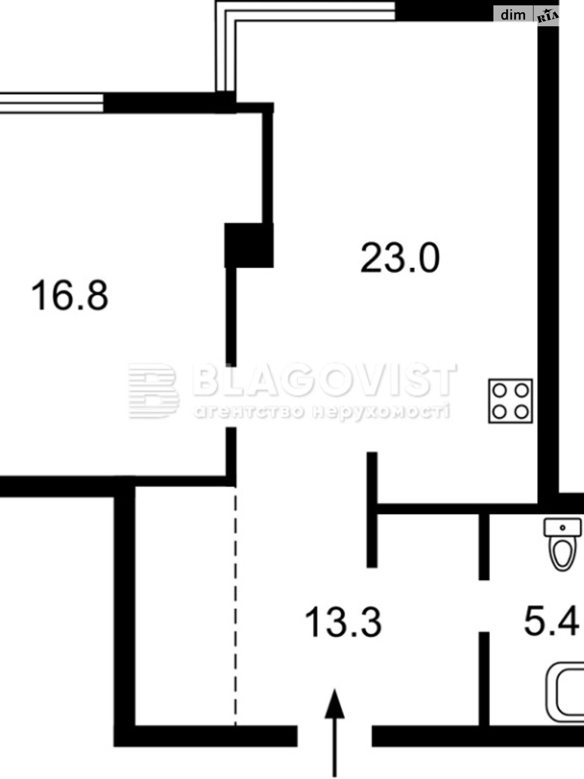 Продаж однокімнатної квартири в Києві, на вул. Трускавецька 8, район Дарницький фото 1