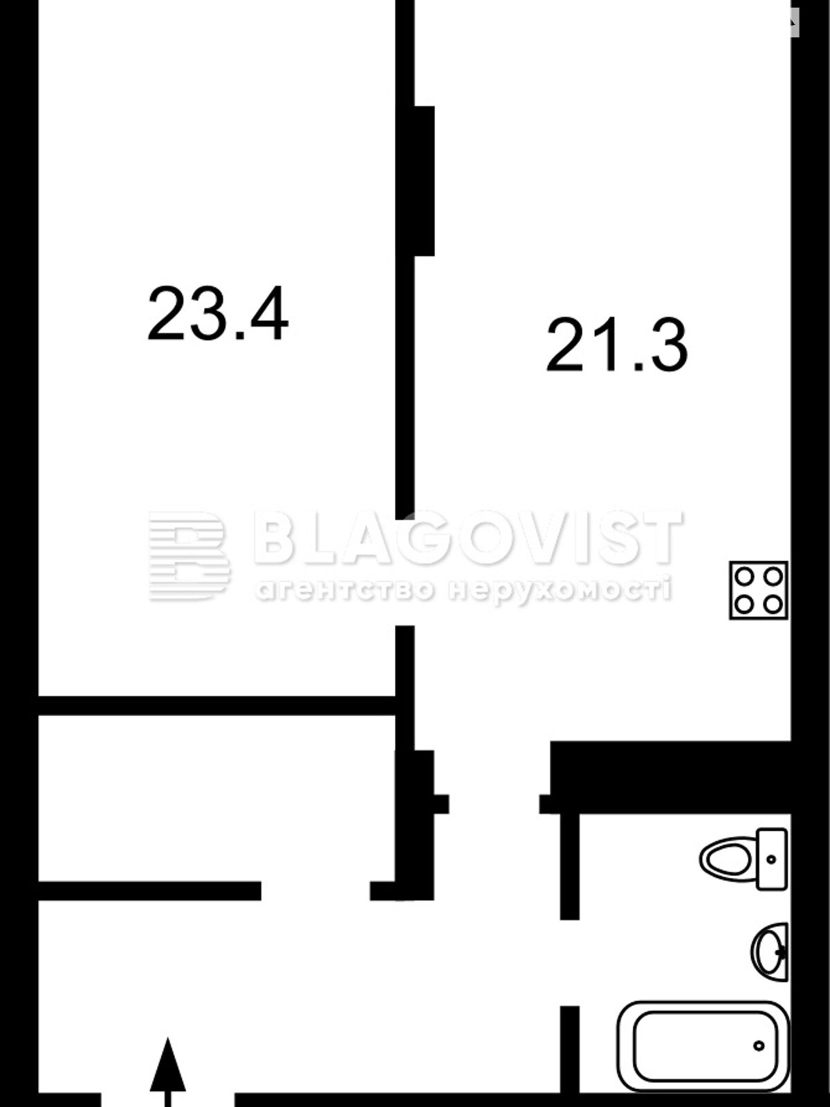 Продажа однокомнатной квартиры в Киеве, на ул. Центральная 19, район Дарницкий фото 1