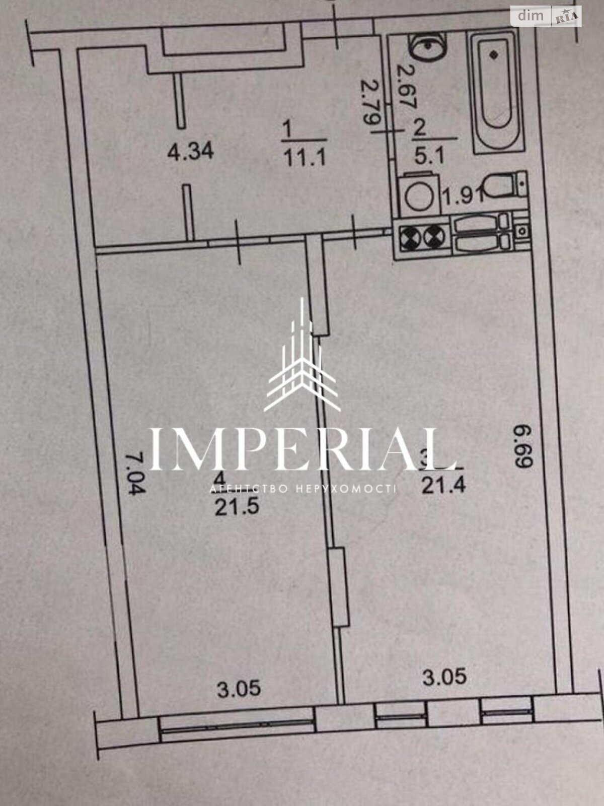 Продаж однокімнатної квартири в Києві, на вул. Центральна 21А, район Дарницький фото 1