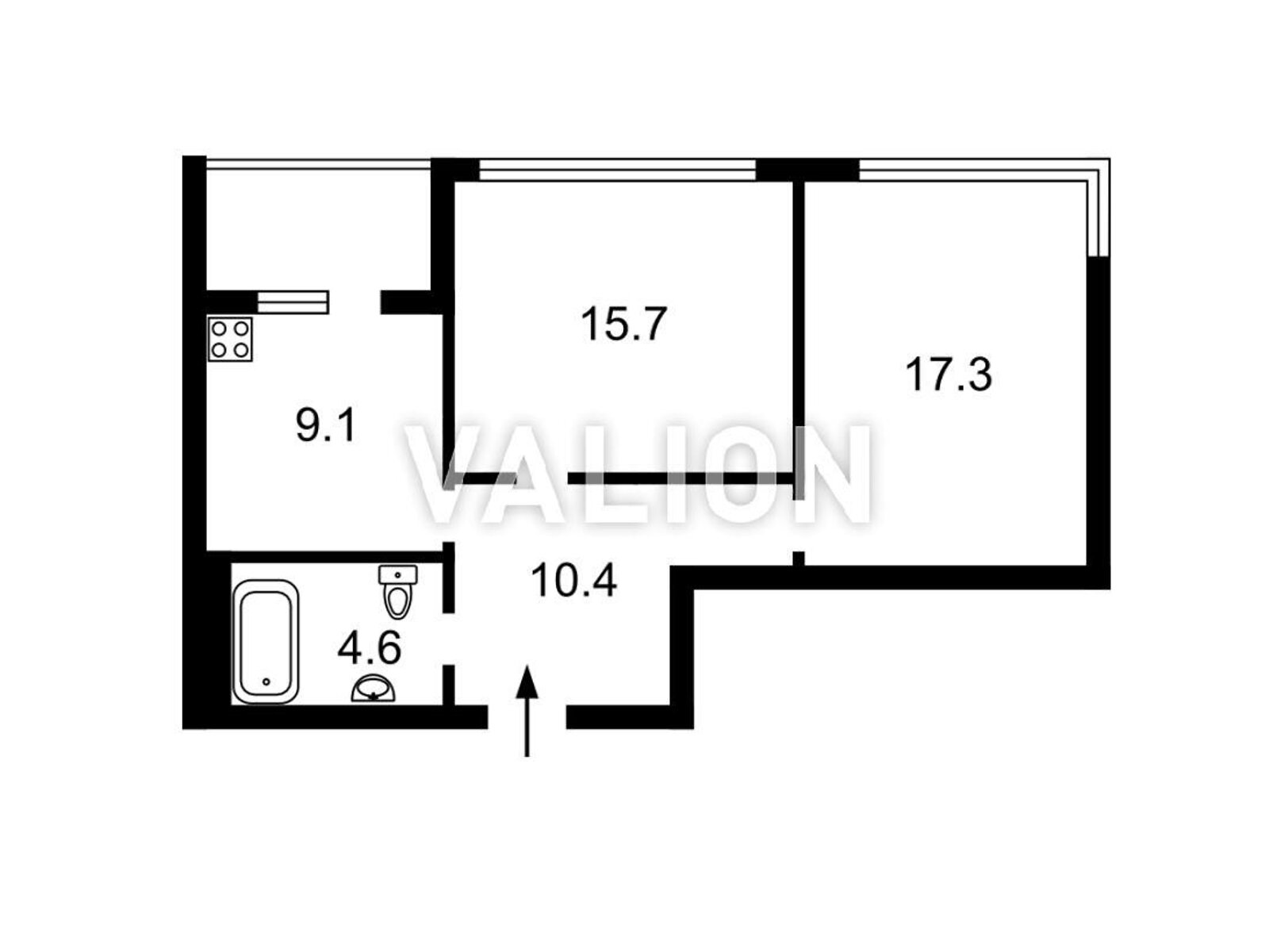 Продаж двокімнатної квартири в Києві, на вул. Зарічна 1Б, район Дарницький фото 1