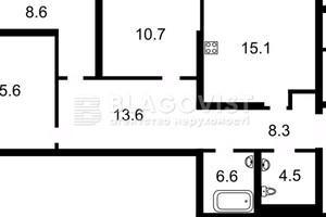 Продажа трехкомнатной квартиры в Киеве, на ул. Завальная 10Г, район Дарницкий фото 2