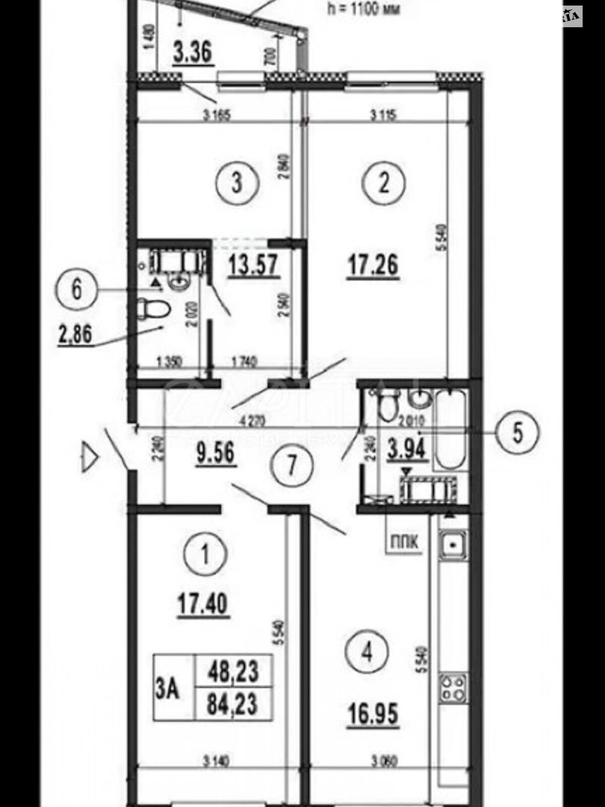 Продажа трехкомнатной квартиры в Киеве, на ул. Софии Русовой 7, район Дарницкий фото 1