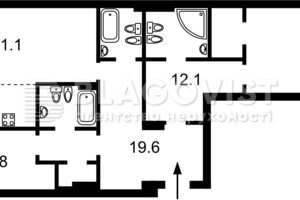 Продажа трехкомнатной квартиры в Киеве, на ул. Дегтяревская 25А, фото 2