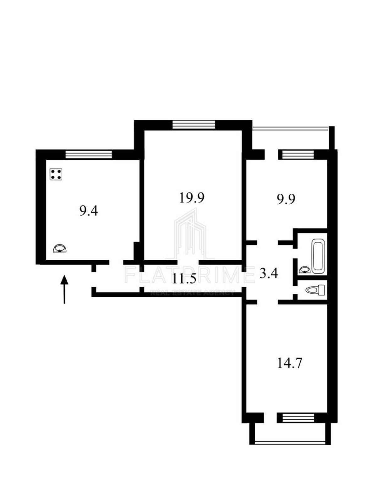 Продажа трехкомнатной квартиры в Киеве, на ул. Демеевская 55, район Демеевка фото 1