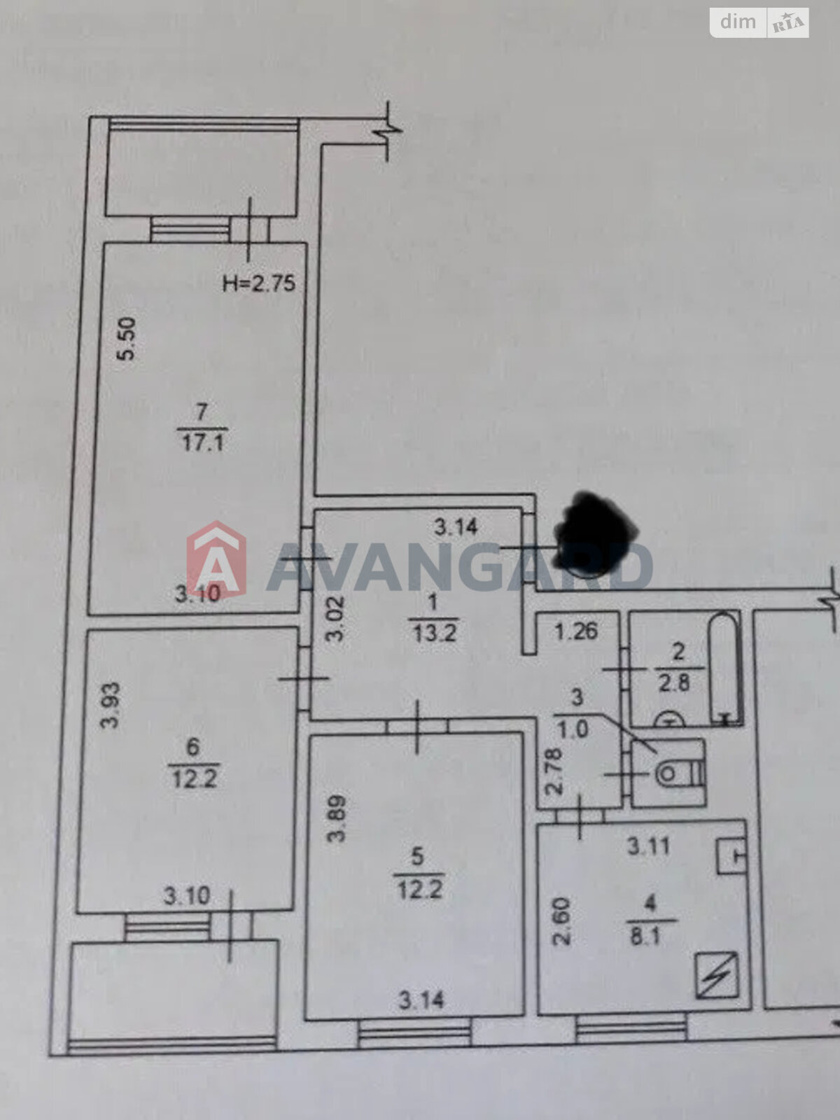 Продаж трикімнатної квартири в Києві, на просп. Червоної Калини 62А, район Деснянський фото 1